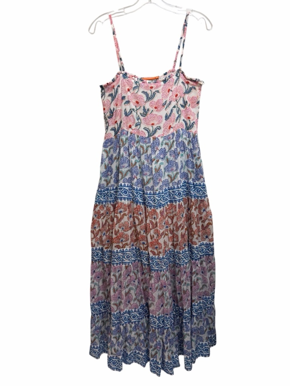 Oliphant Tuckernuck Lucia Tiered Maxi Sun Dress Floral Multi Size M - Picture 2 of 10